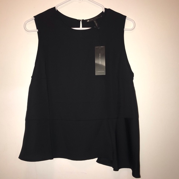 NWT $138 BCBG Maxazria black tank top size s - Picture 3 of 10